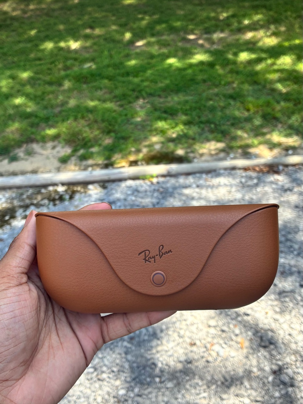 Ray-Ban Tan/Brown Leatherette Sunglasses Case